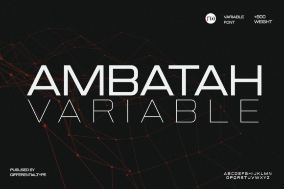 Ambatah Variable Font for Modern Makers