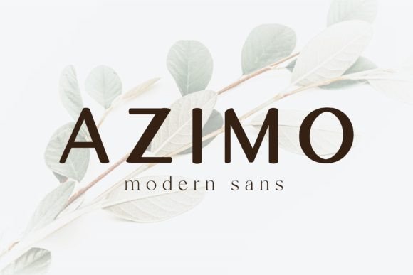 Azimo Typeface for Polished Brand Identity