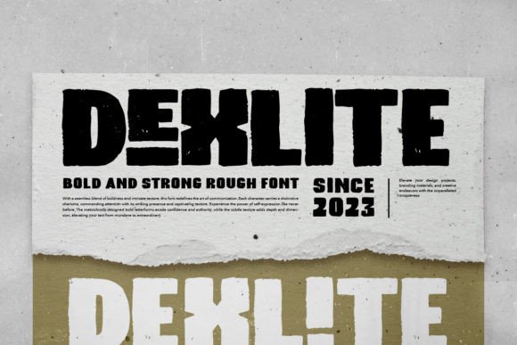 Dexlite: The Bold Sans Serif Font for Vintage Branding