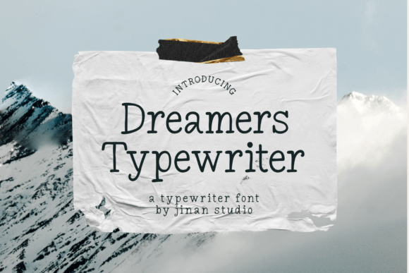 Dreamers Typewriter Font for Small Business Branding