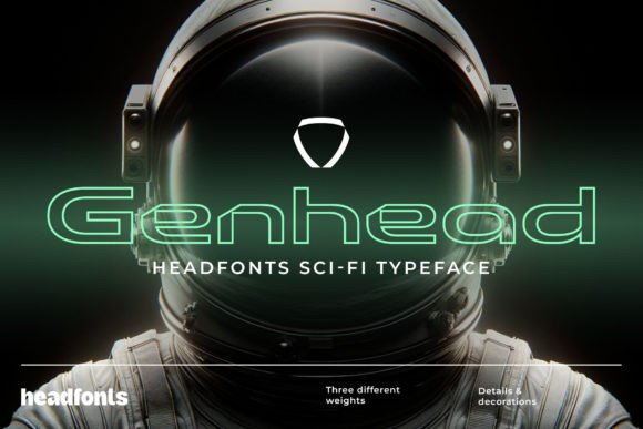 Genhead: A Futuristic Typeface for High-Tech Campaigns