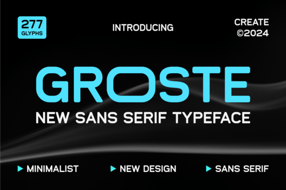 Groste Typeface for Modern Editorial Design