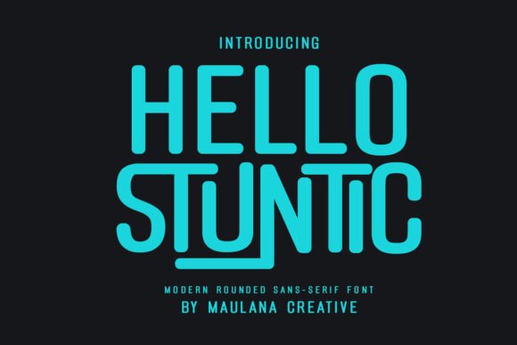 Hello Stuntic: A Friendly Typeface for Modern Editorial Design