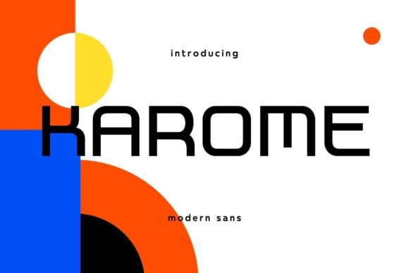 Karome Typeface for Modern Editorial Design