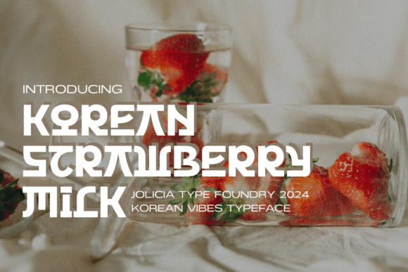 Korean Strawberry Milk: A Sweet Sans Serif Font for Brands