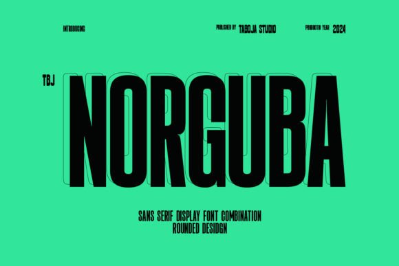 Norguba Typeface for Modern Brand Identity