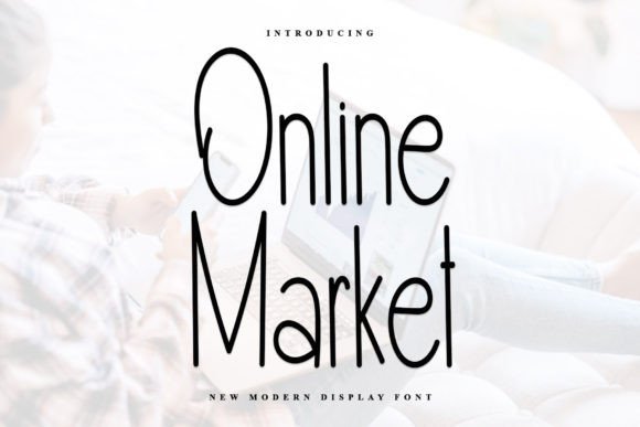 Online Market: A Festive Typeface for Holiday Branding