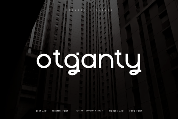 Otganty Font: Bold Branding for Modern Business