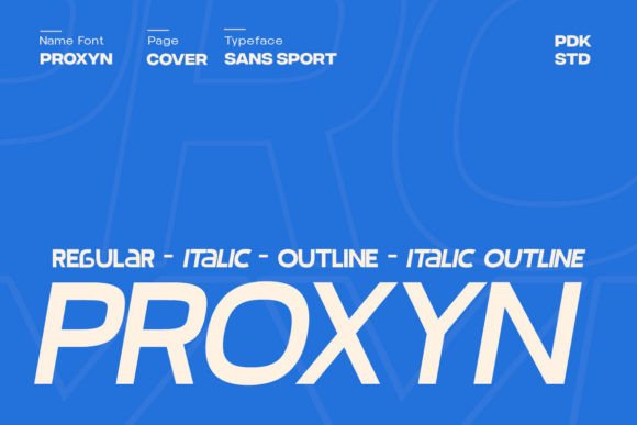 Proxyn Font: The Speed Display Typeface for Bold Campaigns