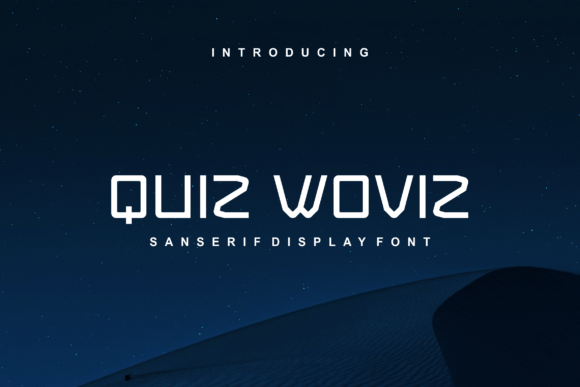 Quiz Woviz: A Bold Sans Serif Font for Makers