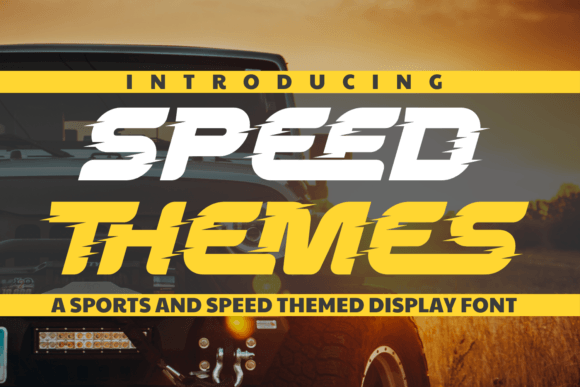 Speed Themes Font for Bold Brand Identity