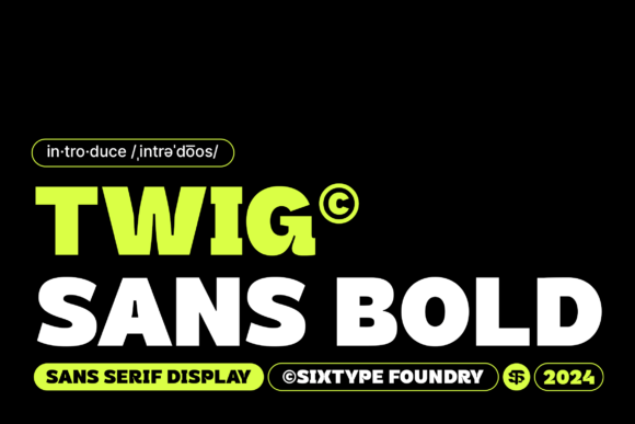 Twig Sans Bold: A Modern Sans Serif for Branding