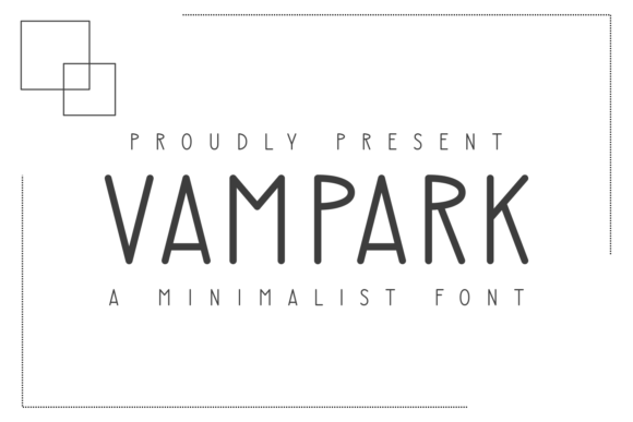 Vampark Typeface for Modern Maker Branding
