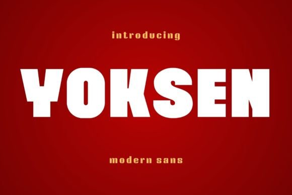 Yoksen Typeface for Modern Brand Identity